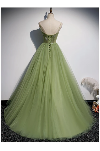Girls Formal Evening Dress Women's Prom Dresses Party Graduation Gowns Long Green Party Dresses Y4379