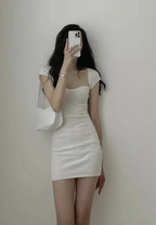 White Dress Summer Dress Sexy White Homecoming Dress Y1467 by simplepromdress