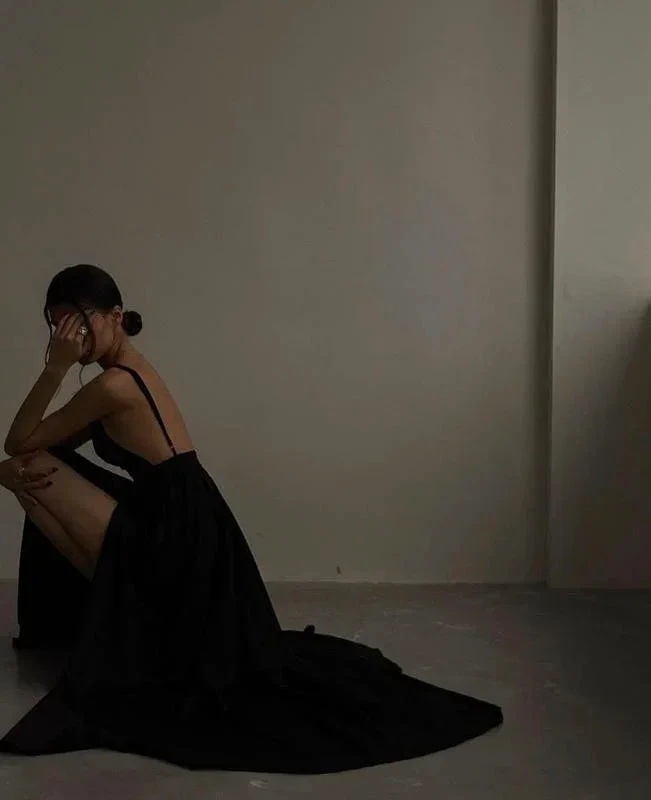 sexy black long prom dress evening dress Y52 by simplepromdress