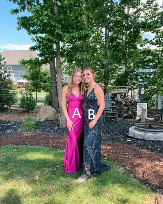 Elegant Hot Pink Mermaid Prom Dress Charming Evening Gown Y6341 by simplepromdress