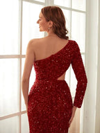 Side Cut Out Prom Dresses with Split SYP162 by vivymakudress