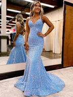 Velvet Sequins Ruched Prom Dresses SYP139 by vivymakudress