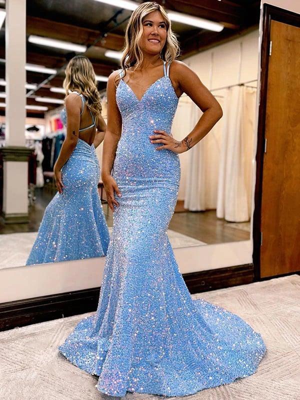Velvet Sequins Ruched Prom Dresses SYP139 by vivymakudress