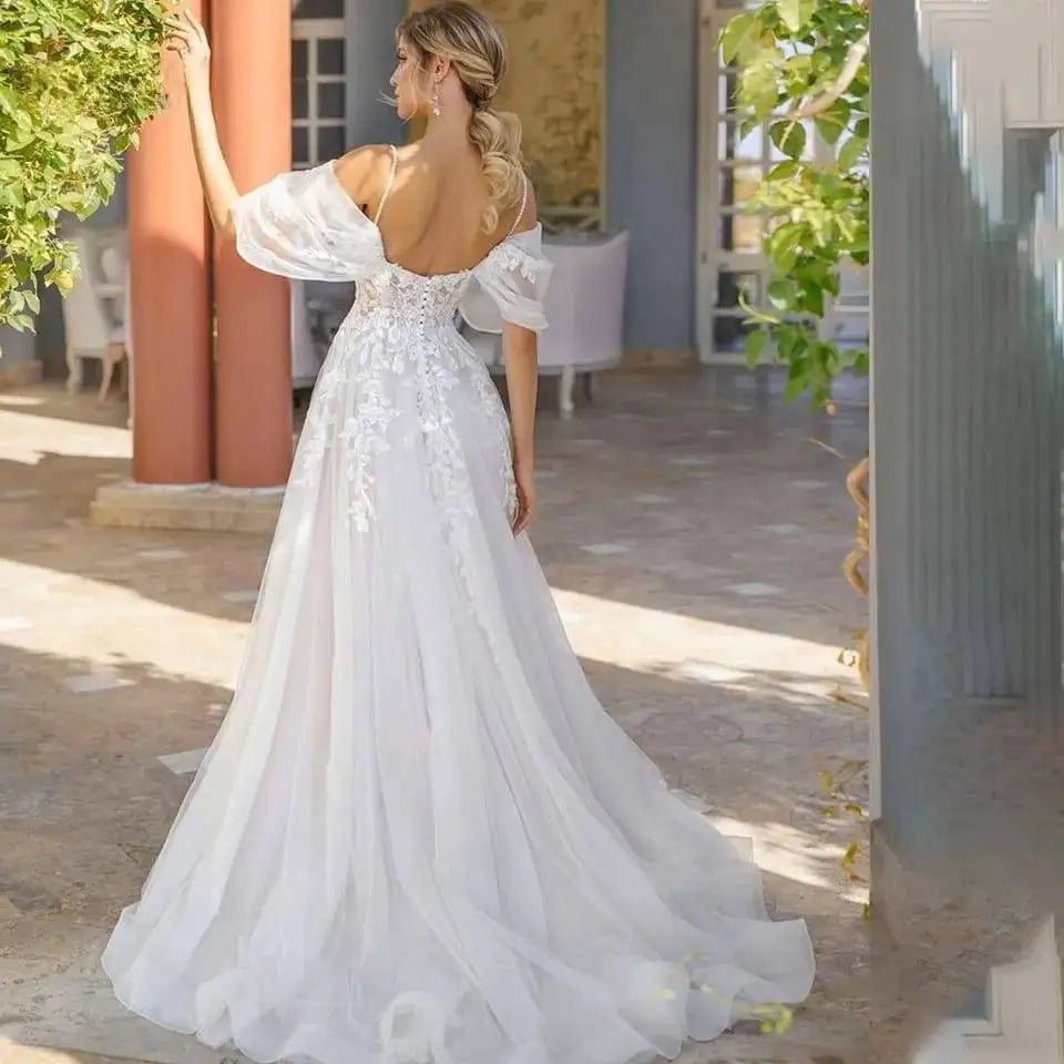 Vestido De Noiva Lace Wedding Dress Robe Princess Mariage Plus Size Bridal Wedding Gowns