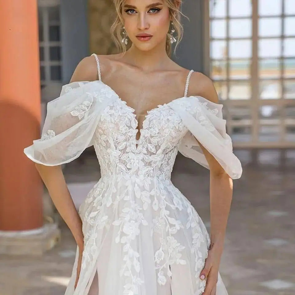 Vestido De Noiva Lace Wedding Dress Robe Princess Mariage Plus Size Bridal Wedding Gowns