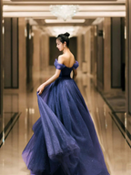 Simple green tulle long prom dress, green tulle evening dress Y1554 by simplepromdress