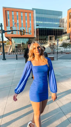 Blue Tight Dress Sexy Homecoming Dress Y413 by simplepromdress