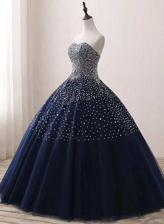 Blue Sequins Quinceanera Dresses, Gorgeous Formal Gowns,Ball Gown Y930 by simplepromdress