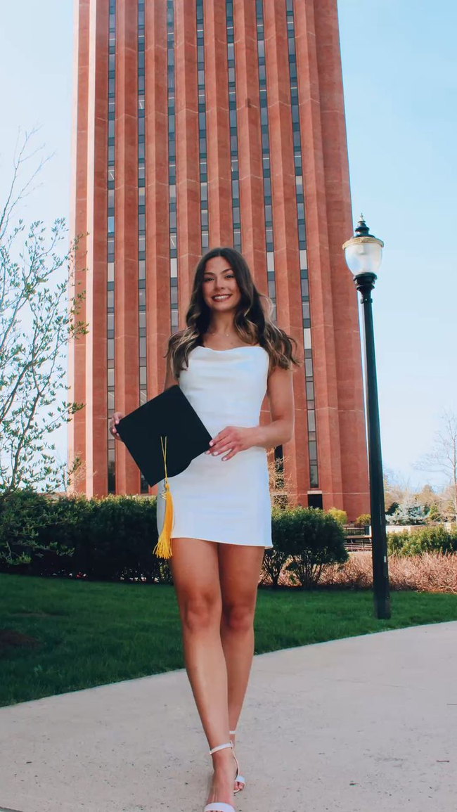 Cute White Graduation Dress White Homecoming Dress Y2162 Hover Image