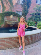 A-line V Neck Homecoming Dress Cute Party Dress Y2279