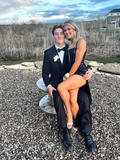 Elegant Black Sheath Prom Dress Black Evening Gown Y6516 by simplepromdress