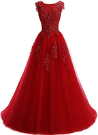 Long Formal Dresses For Women Evening Dress Bridesmaid Dress Lace Appliques Graduation Gowns Y1848