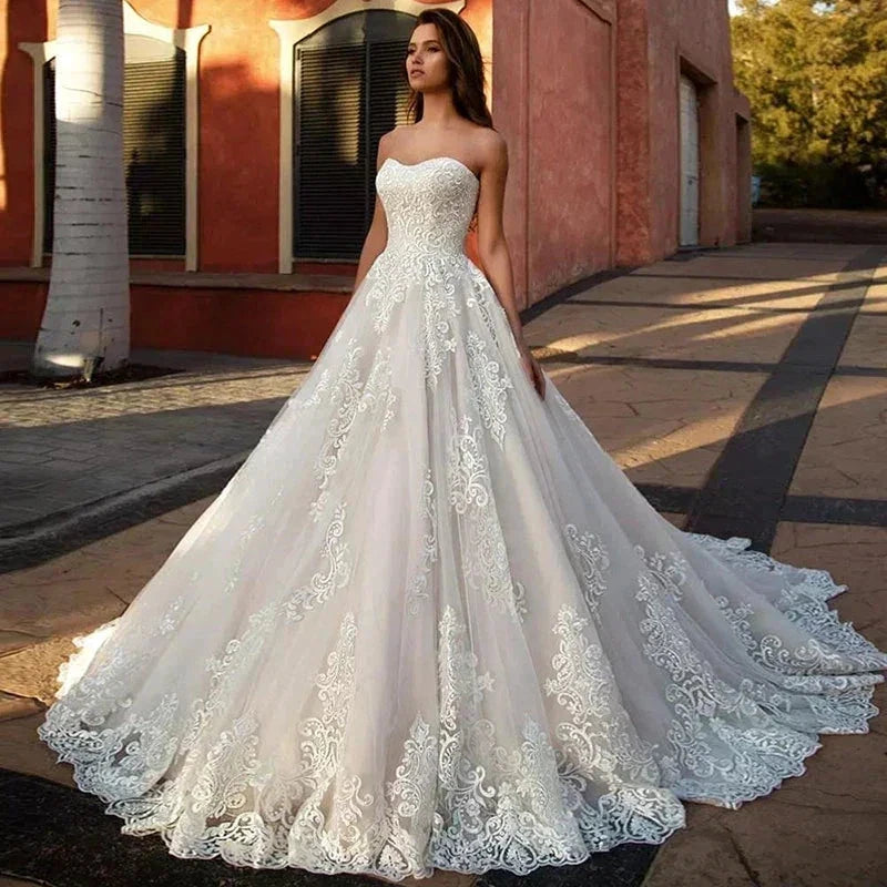 Wedding Dresses Sweetheart Prom Gowns Women&