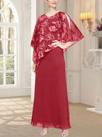 Long Glitter Mesh Dress with Novelty Asymmetric Overlay Bodice