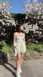 Green A-line Mini Homecoming Dress Backless Party Dress Y2510 by simplepromdress