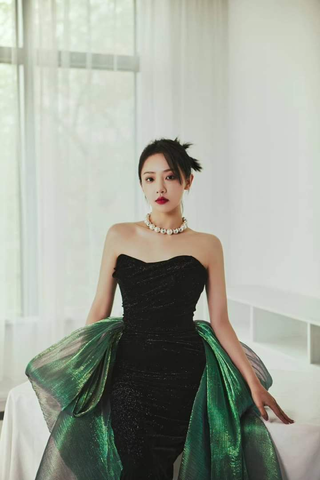 Chic Mermaid Strapless Prom Dress Mermaid Evening Dress Formal Gown Y4551