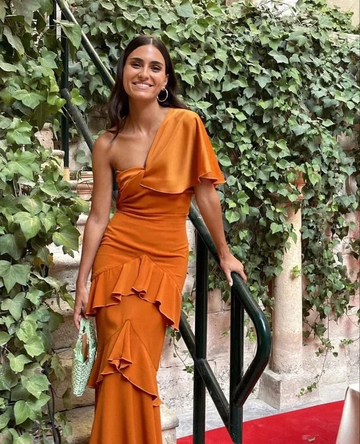 Chic Orange Mermaid Prom Dress Orange Evening Dress Y4742 by simplepromdress