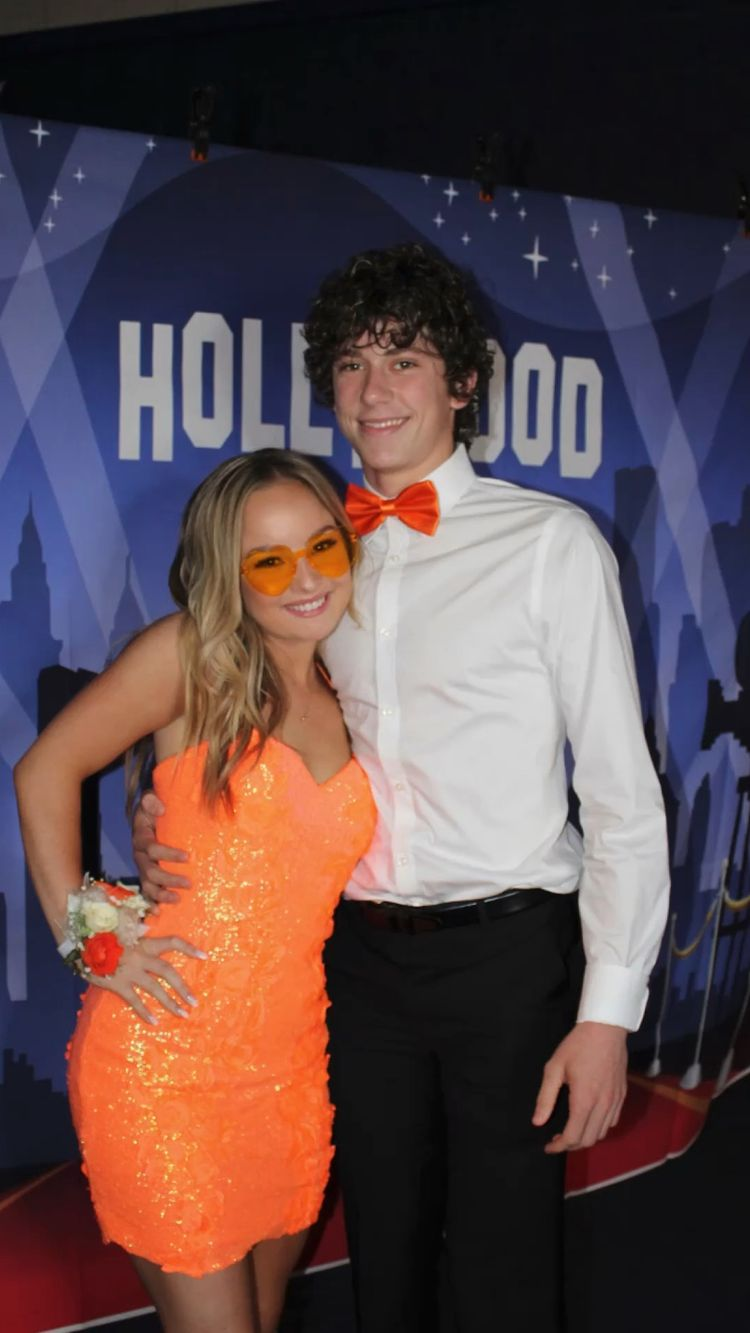 Orange Sequins Dress Orange Homecoming Dress Party Dress Y2260