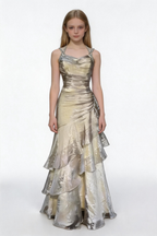 Elegant Layered A Line Evening Dress Long Prom Dress Y7776 by simplepromdress