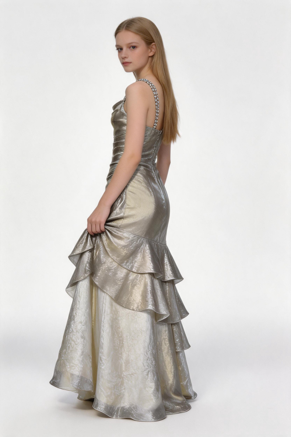 Elegant Layered A Line Evening Dress Long Prom Dress Y7776 by simplepromdress