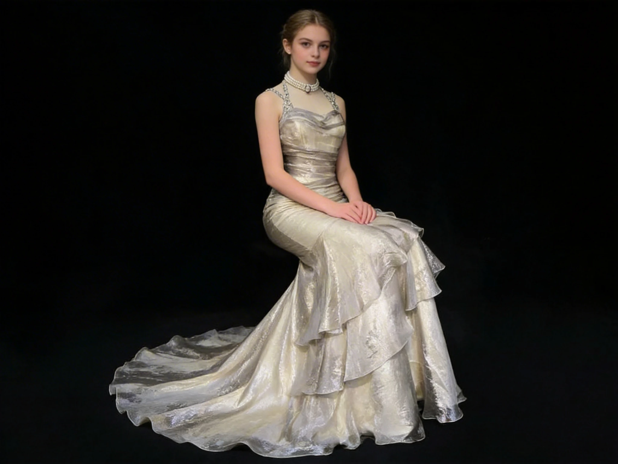 Elegant Layered A Line Evening Dress Long Prom Dress Y7776 by simplepromdress