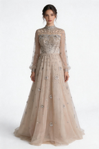 Chic Blue Strapless Satin Print Floral Long Prom Dress Sheath Slit Evening Dress Y8152 by simplepromdress