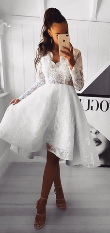 Charming V-Neck A-Line Dresses Short Prom Dresses Cheap Homecoming Dresses Graduation Dress Formal Women Dress Y989