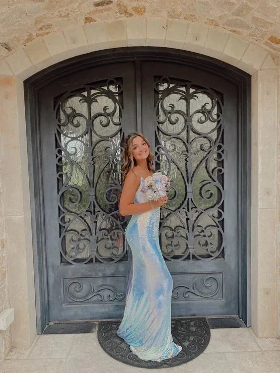 Women Strap Party Maxi Dress Sexy Evening Dress Celebrity Sequin Dress Long Prom Dress Y798 by simplepromdress