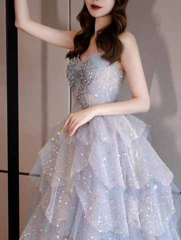 Lujoso vestido de fiesta brillante, vestido de quinceañera, vestido de princesa, Y2403