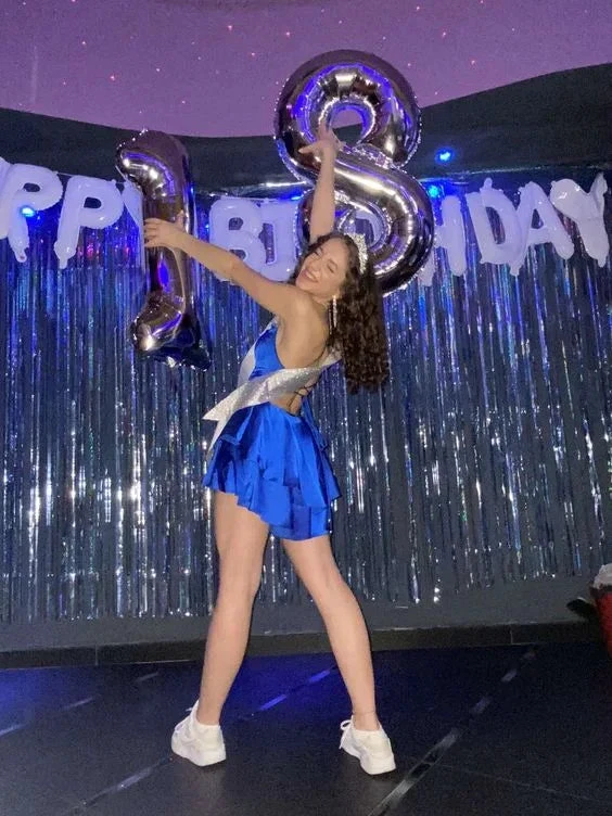 Royal Blue A-line Homecoming Dress 18th Birthday Party Dress Y6999 by simplepromdress