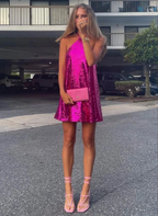 A-line Sequins Homecoming Dress Party Dress Y2330 by simplepromdress