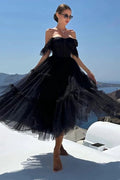 Katalina |A-Line Corset Ruffled Tulle Prom Dress by KissProm