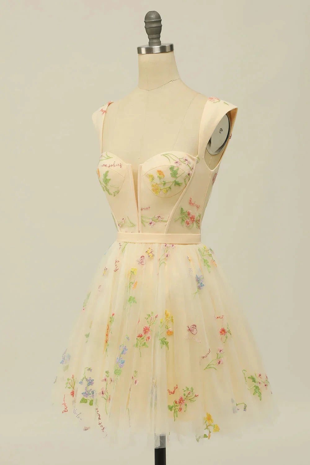Cute A Line Sweetheart Purple Short Homecoming Dress with Embroidery by WEDTREND