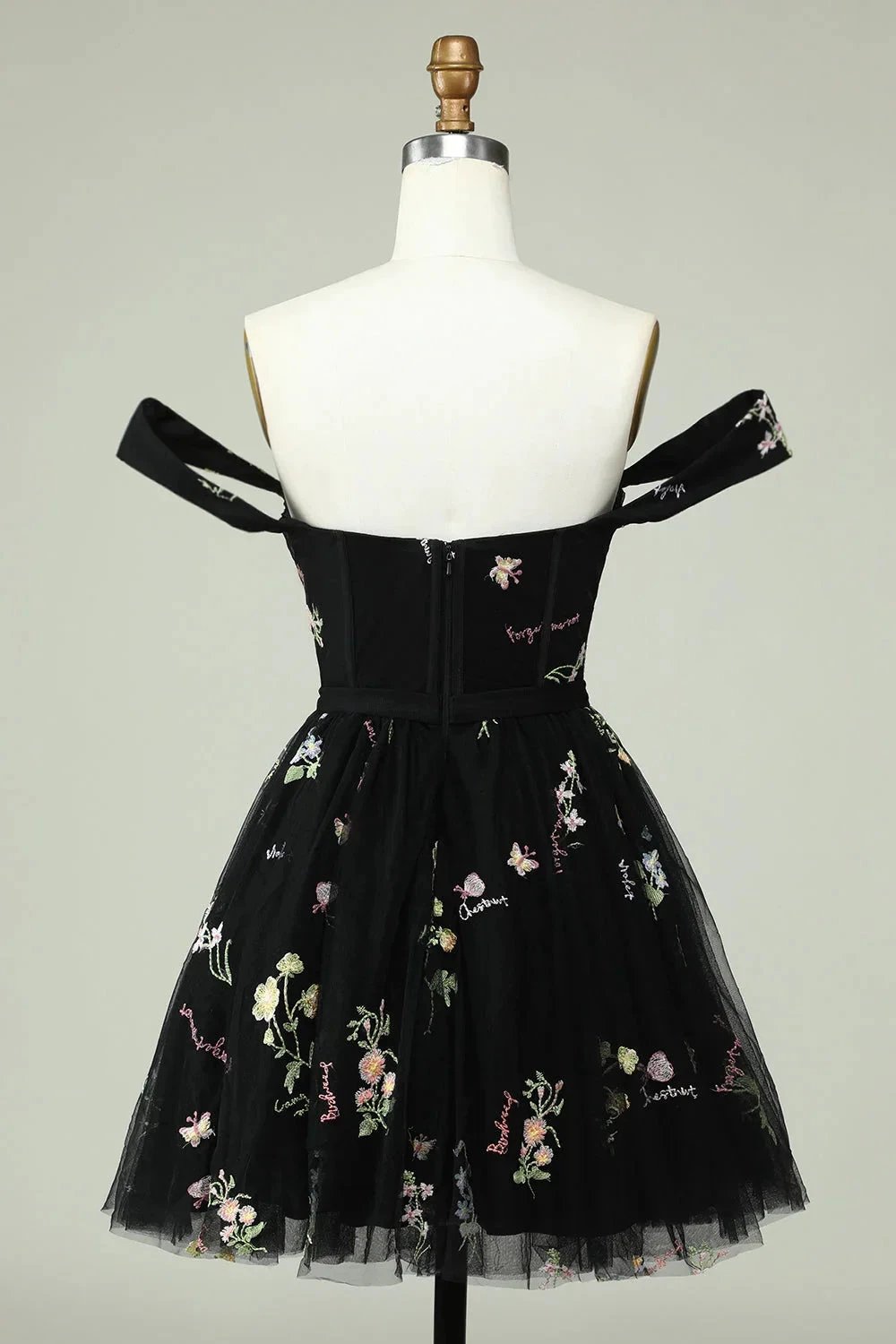 Cute A Line Sweetheart Purple Short Homecoming Dress with Embroidery by WEDTREND