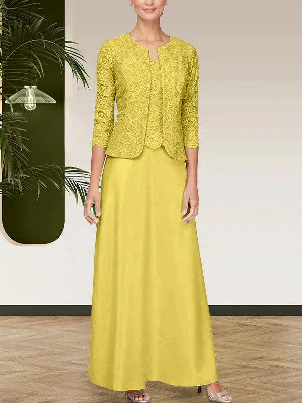 Glitter Lace & Satin Skirt Jacket Dress with Open Jacket by Dreamylily