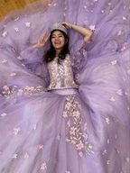 Stunning Tulle Appliques Ball Gown,Princess Dress,Sweet 16 Dress Y6758 by simplepromdress
