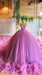 Sweetheart Neckline Tulle Ball Gown Sweet 16 Dress Y5821 by simplepromdress