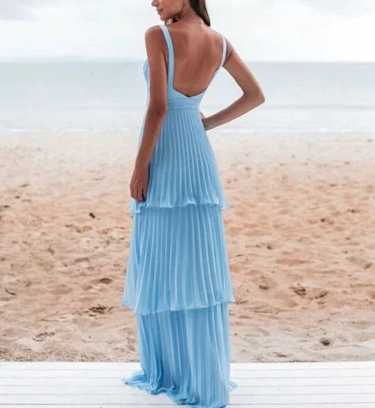 Charming Blue Prom Dress Long Evening Dress Y6363 by simplepromdress