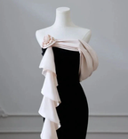 Elegant Satin Mermaid Train Formal Party Dress Prom Evening Dress Y6414 by simplepromdress