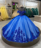 Royal Blue Ball Gown Quinceanera Dresses Beading Sweet 16 Dress Y5551 by simplepromdress