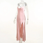 Sexy Pink Mermaid Long Prom Dress,Backless Pink Evening Dress Y1933 by simplepromdress