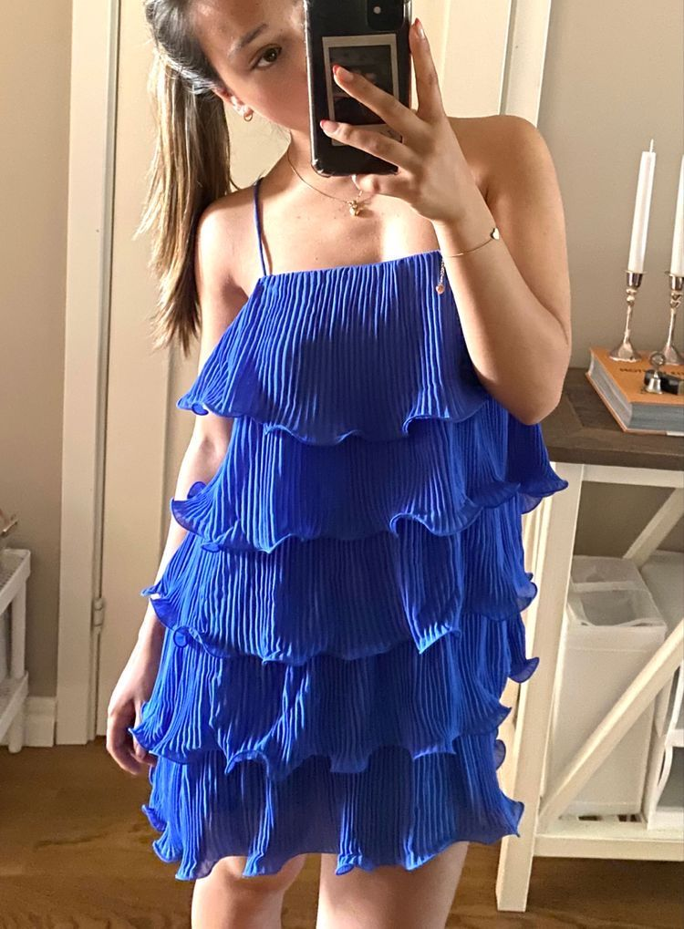 Hot Pink Layered Homecoming Dress Graduation Dress Y2298