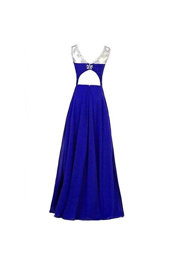 A-line Chiffon Bridesmaid Evening Party Prom Ball Gown PG256 by pgmdress