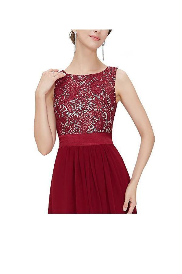 A-line Chiffon Round Neck Evening Dress Party Dress Prom Dress PG269 by pgmdress