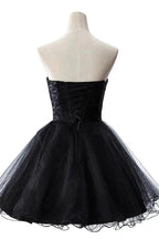 A-line Embroidery Strapless Tulle Prom Dress by misshow.com