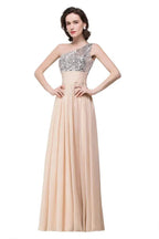 A-line Floor-length Chiffon Evening Dress with Sequined by misshow.com