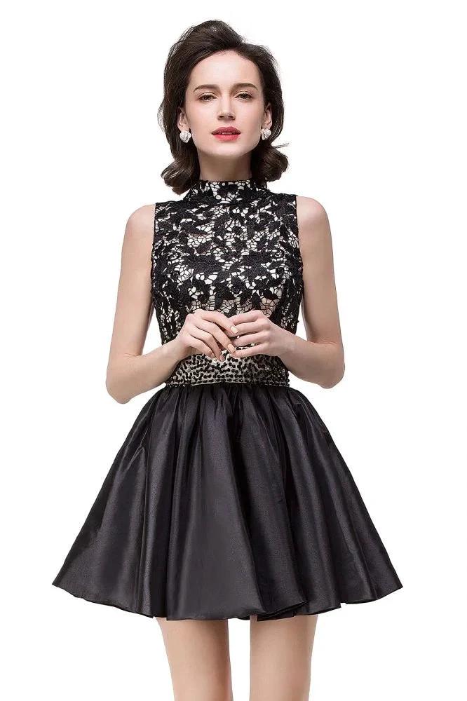 A-line Halter Lace Party Dress by misshow.com