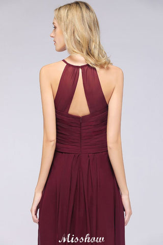 Vestido de dama de honor sin mangas con escote en V, corte A y volantes, vestido de noche con vuelo