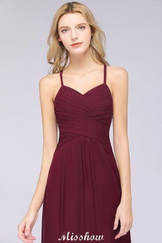 Vestido de dama de honor sin mangas con escote en V, corte A y volantes, vestido de noche con vuelo