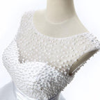 A-line Jewel Tulle Party Beading Dress by misshow.com
